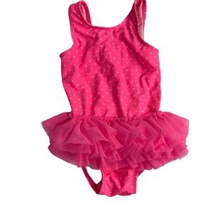 Circo Swimsuit Pink Polka Dot Kids Swim One Piece Swim Wear Size 3T